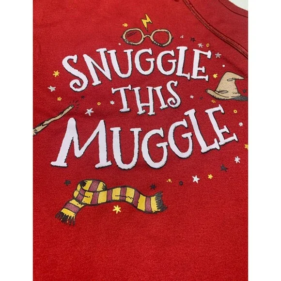 Harry Potter Baby Sleep Sack Snuggle This Muggle Red Wizarding World Size S - Picture 1 of 7